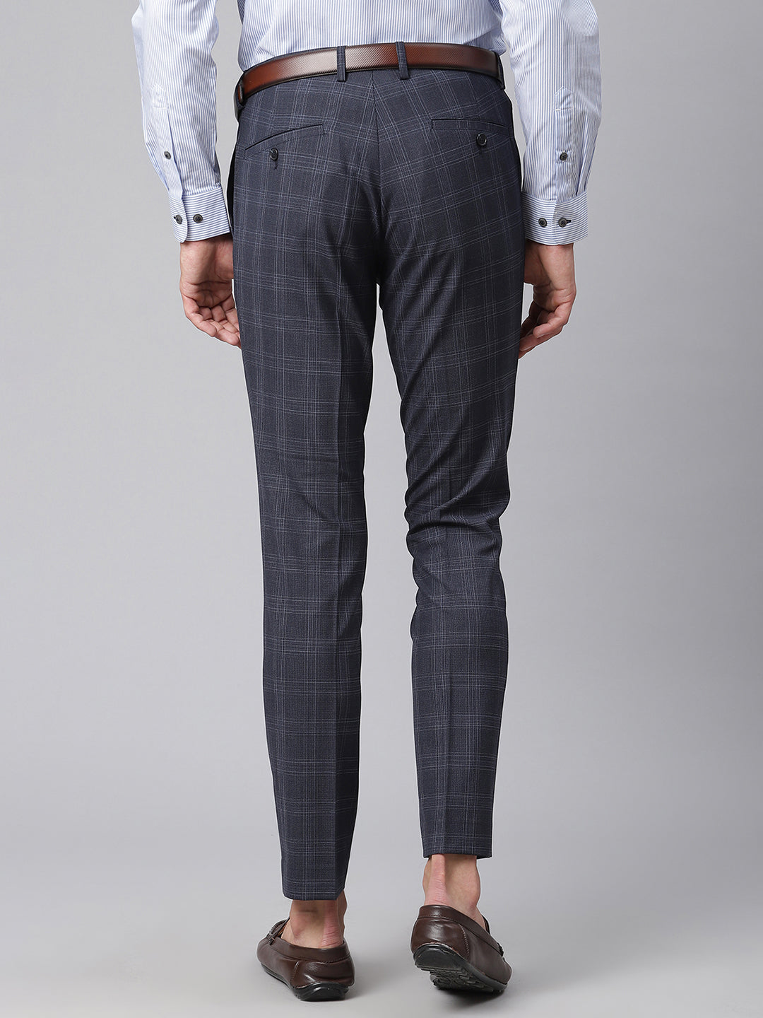 Matinique Men Navy Solid Slim Fit Trouser