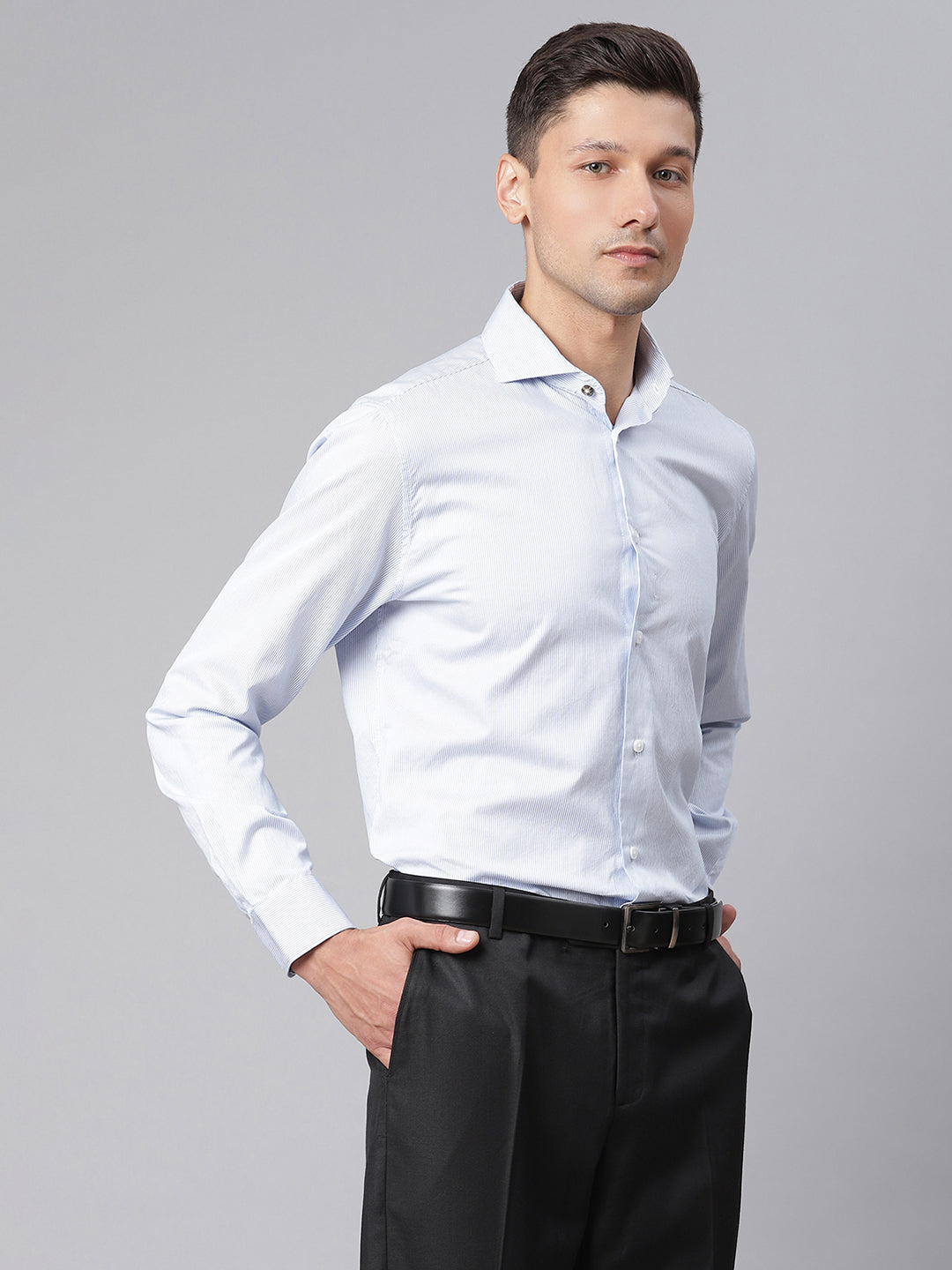 Matinique Men Blue Solid Collar Shirt