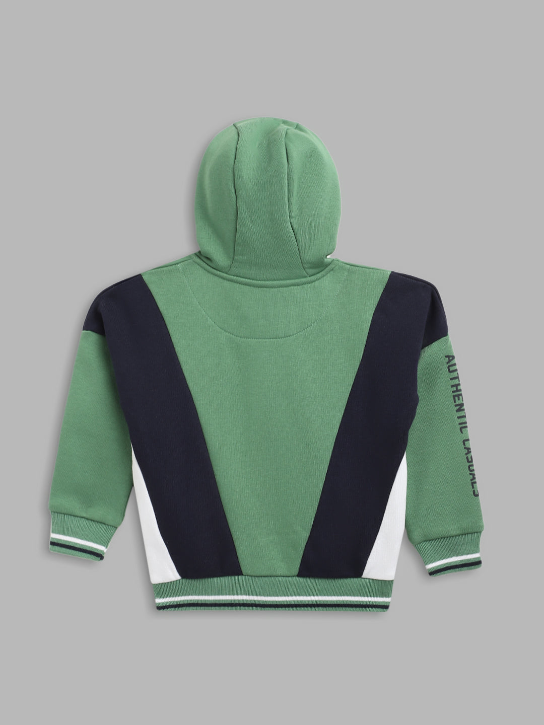 Blue Giraffe Boys Navy Solid Round Neck Sweatshirt