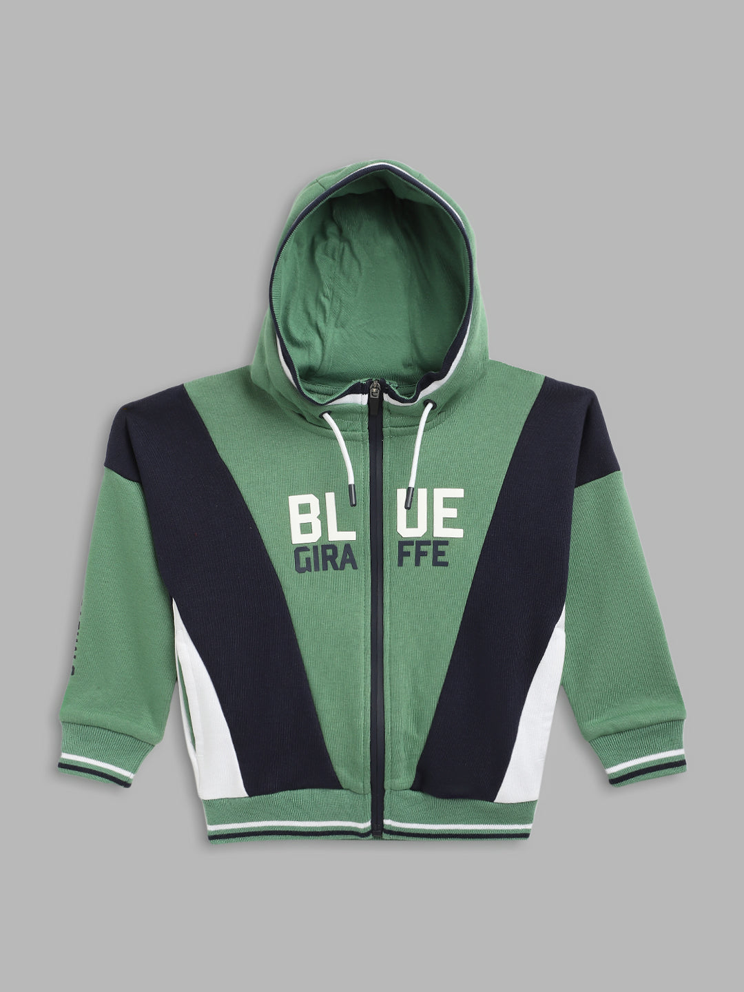 Blue Giraffe Boys Navy Solid Round Neck Sweatshirt