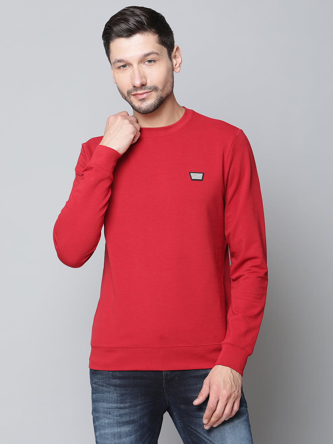 Antony Morato Men Red Solid Hooded Sweatshirt