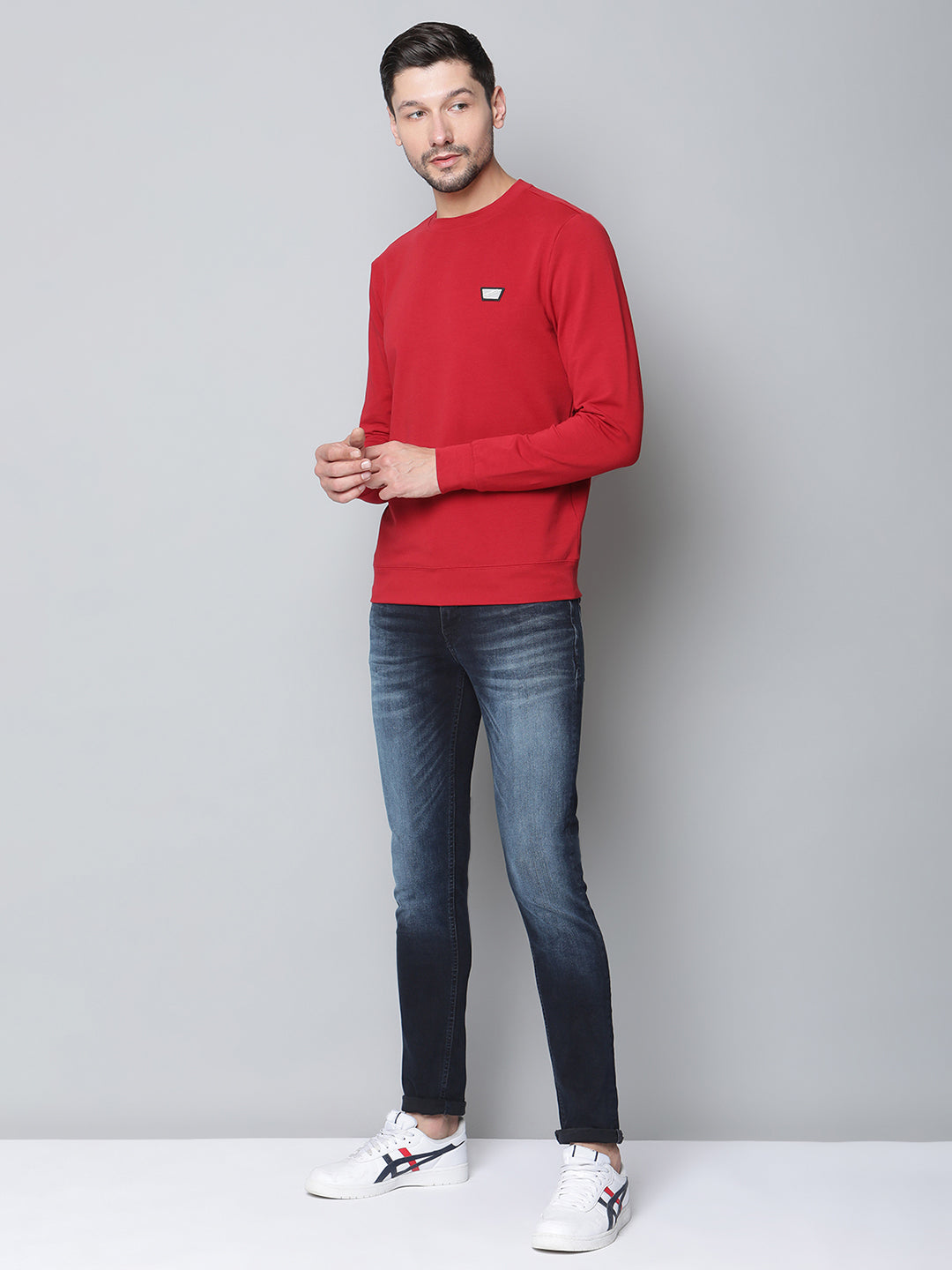 Antony Morato Men Red Solid Hooded Sweatshirt