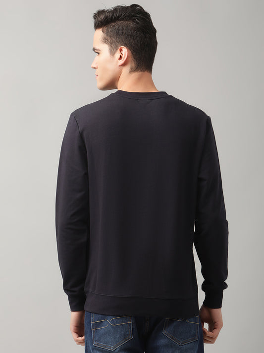 Antony Morato Men Blue Solid Hooded Sweatshirt