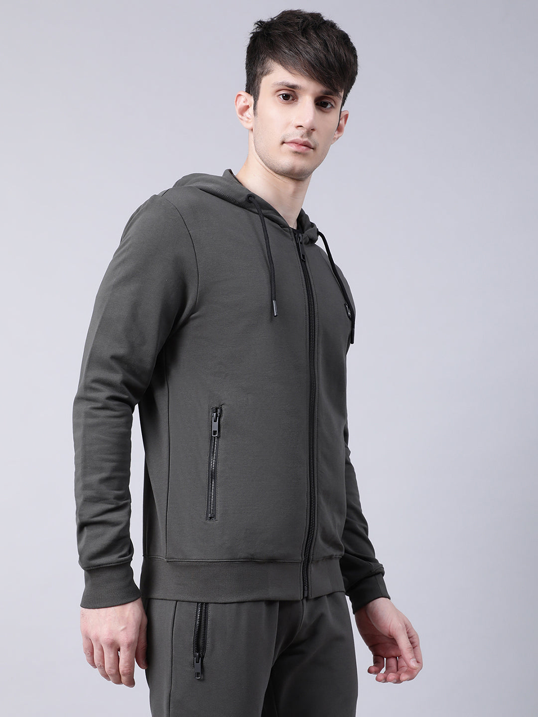 Antony Morato Men Solid Stand Collar Sweatshirt