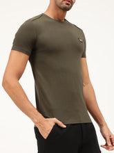 Antony Morato Men Green Cotton Solid Slim Fit T-shirt