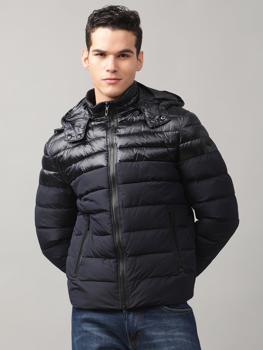 Antony Morato Men Blue Padded Jacket