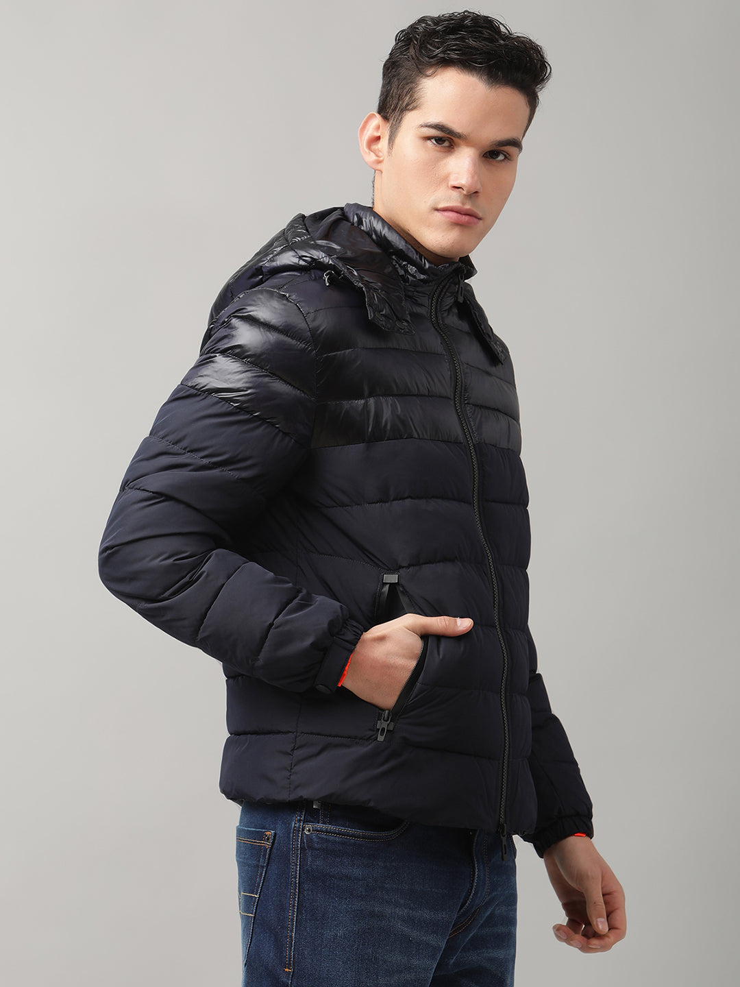 Antony Morato Men Blue Padded Jacket