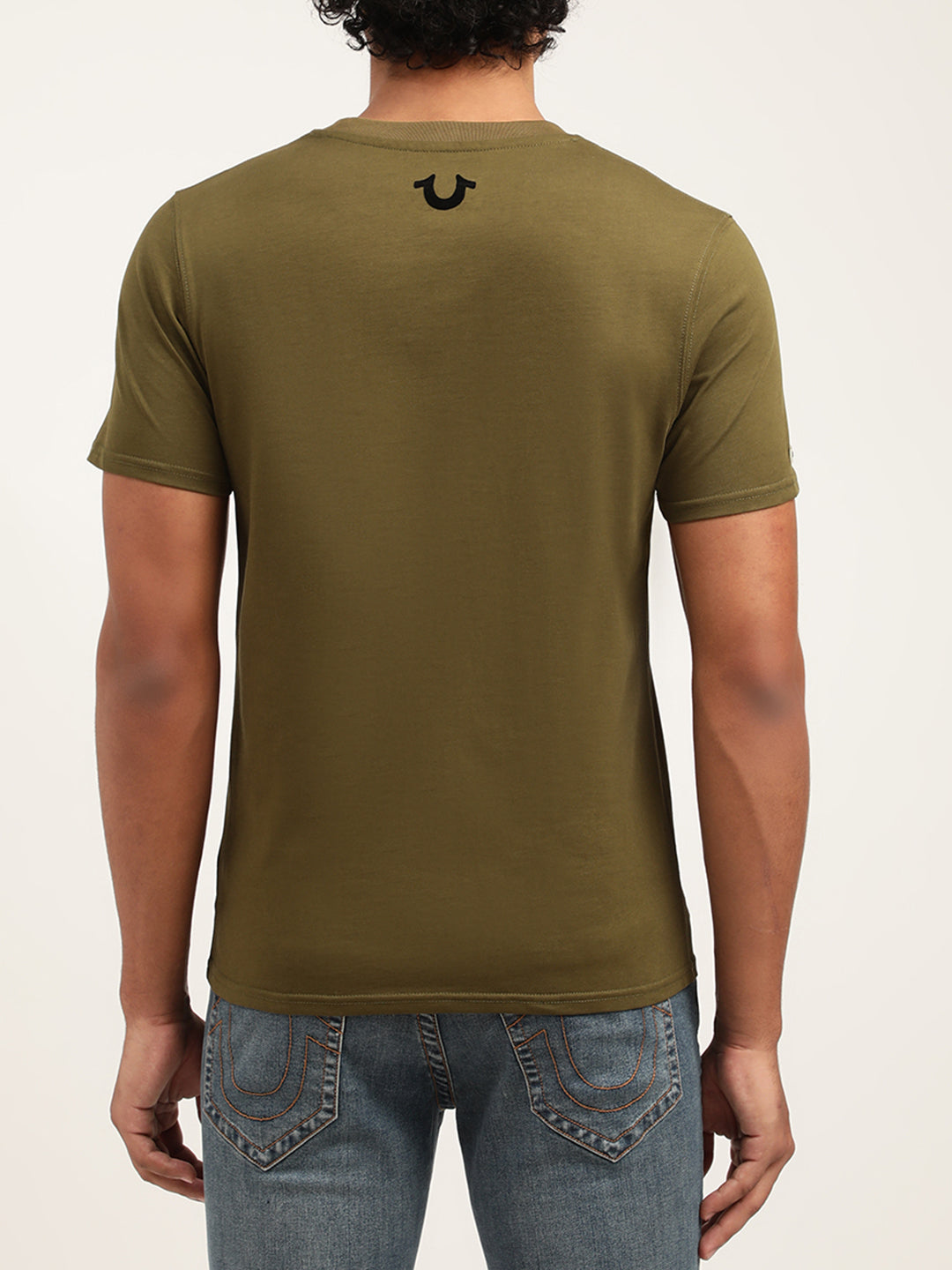 True Religion Martini Olive Logo Regular Fit T-Shirt
