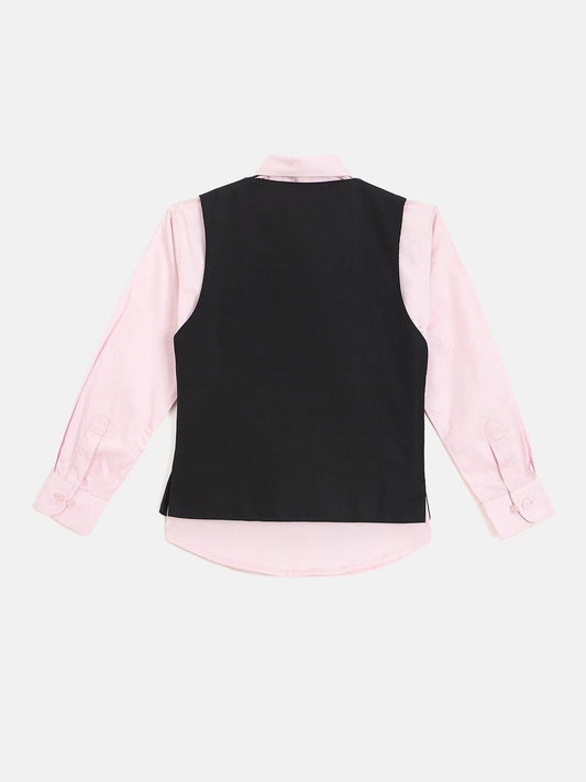 Blue Giraffe Boys Black Waist Coat