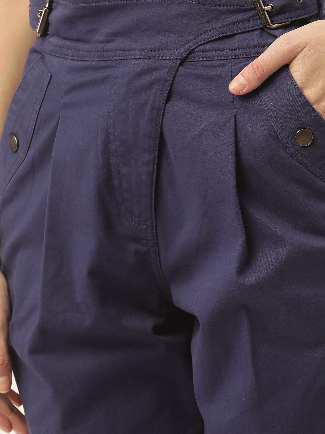 Elle Women Blue Regular Fit Trouser