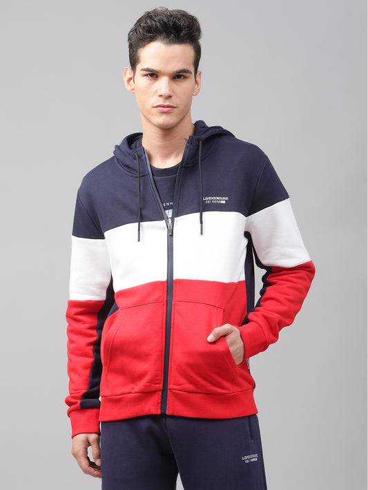 Lindbergh Men Blue Solid Round Neck Sweatshirt