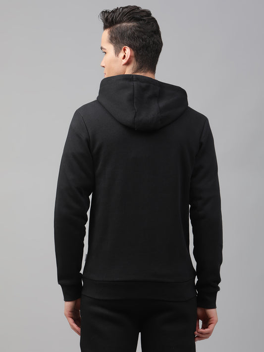 Lindbergh Men Black Solid Round Neck Sweatshirt