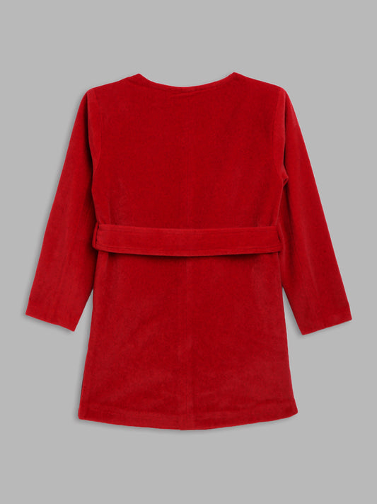 Elle Kids Round Neck Overcoat