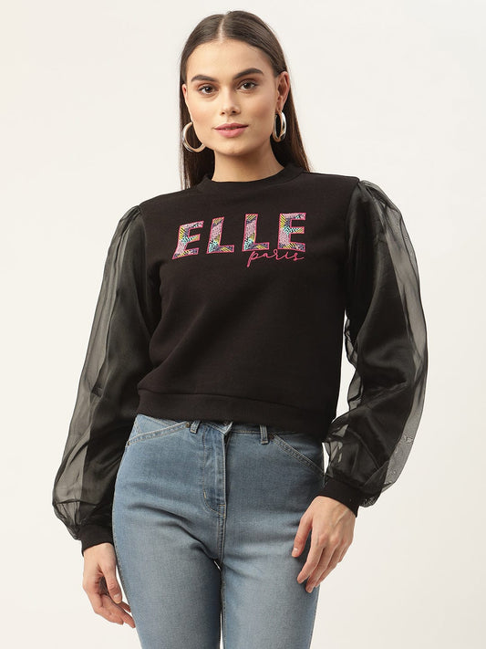 Elle Women Round Neck Sweatshirt