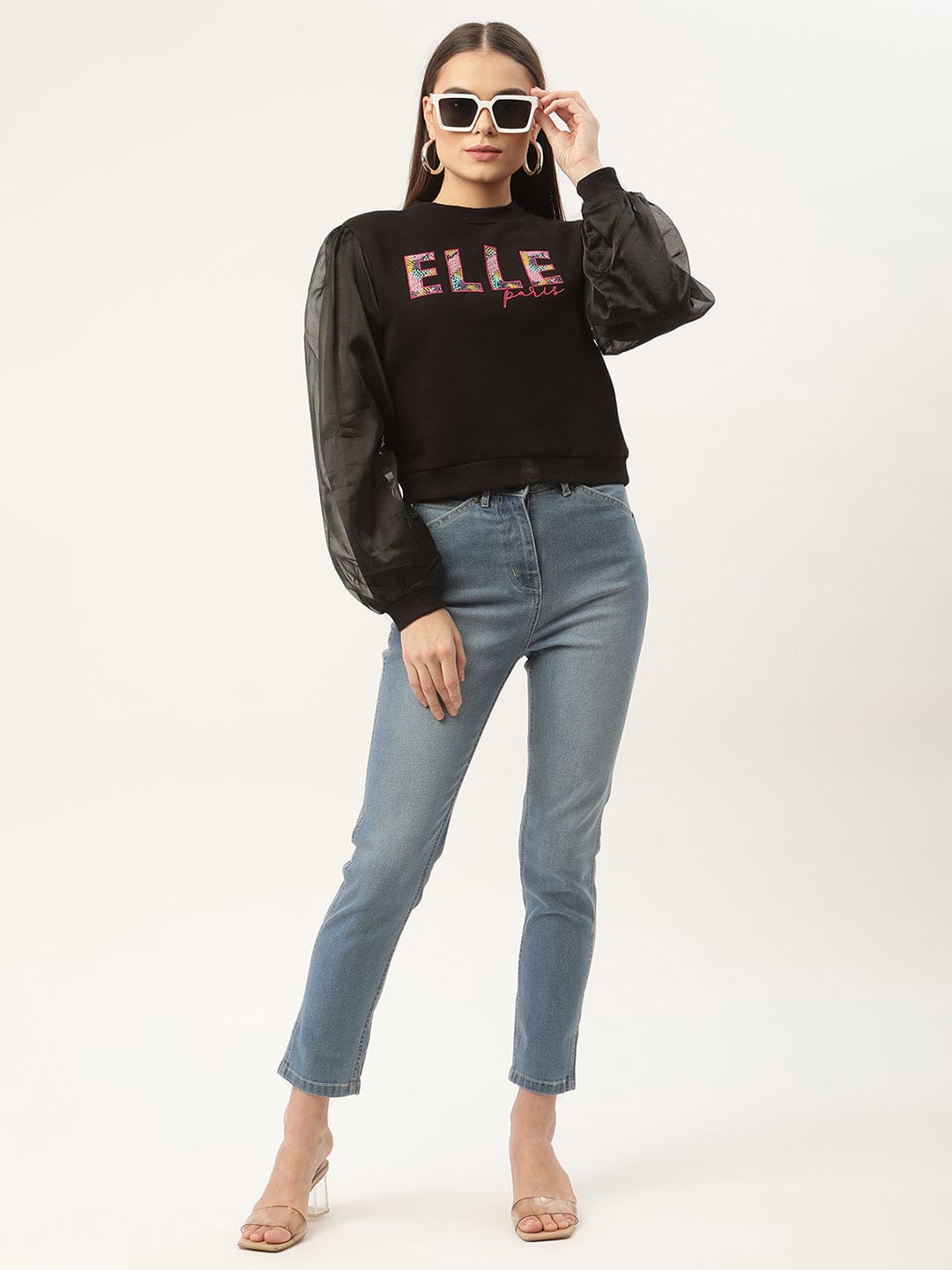 Elle Women Round Neck Sweatshirt