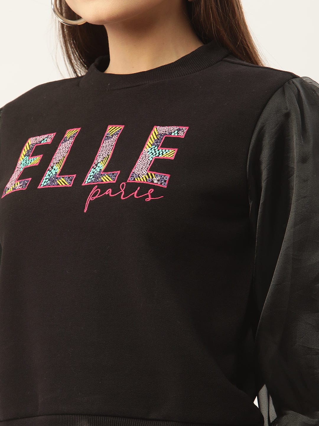 Elle Women Round Neck Sweatshirt