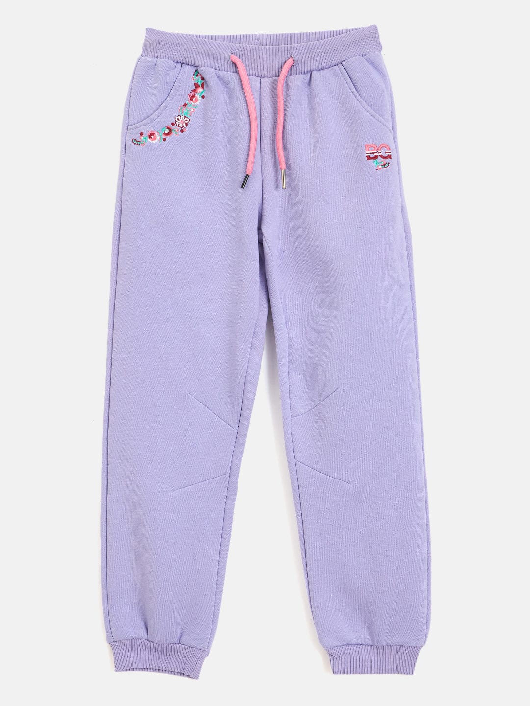 Blue Giraffe Girls Purple Regular Fit Sweatpant