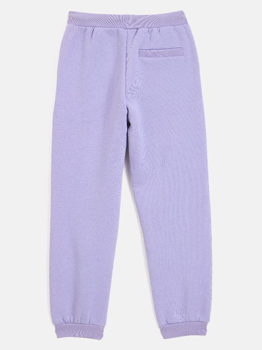 Blue Giraffe Girls Purple Regular Fit Sweatpant
