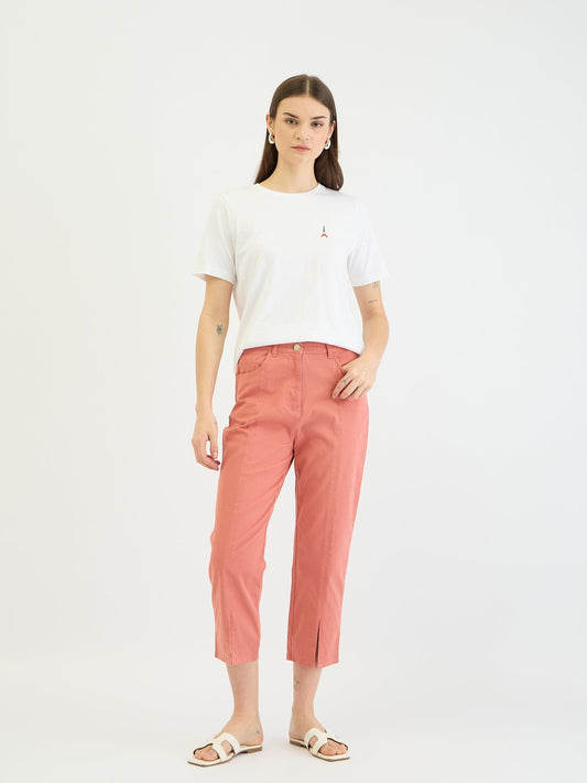 Elle Women Pink Regular Fit Trouser