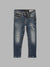 Antony Morato Boys Blue Tapered Fit Mildly Distressed Heavy Fade Jeans