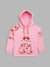 Blue Giraffe Girls Pink Printed Round Neck Sweatshirt