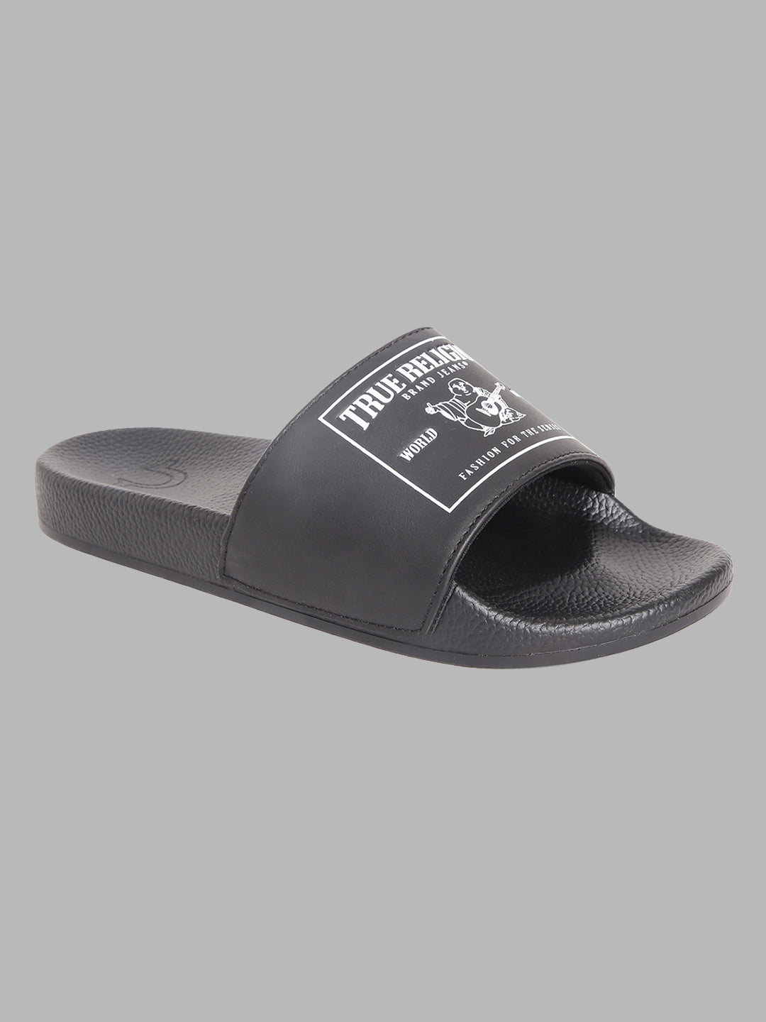 True Religion Men Solid Sliders