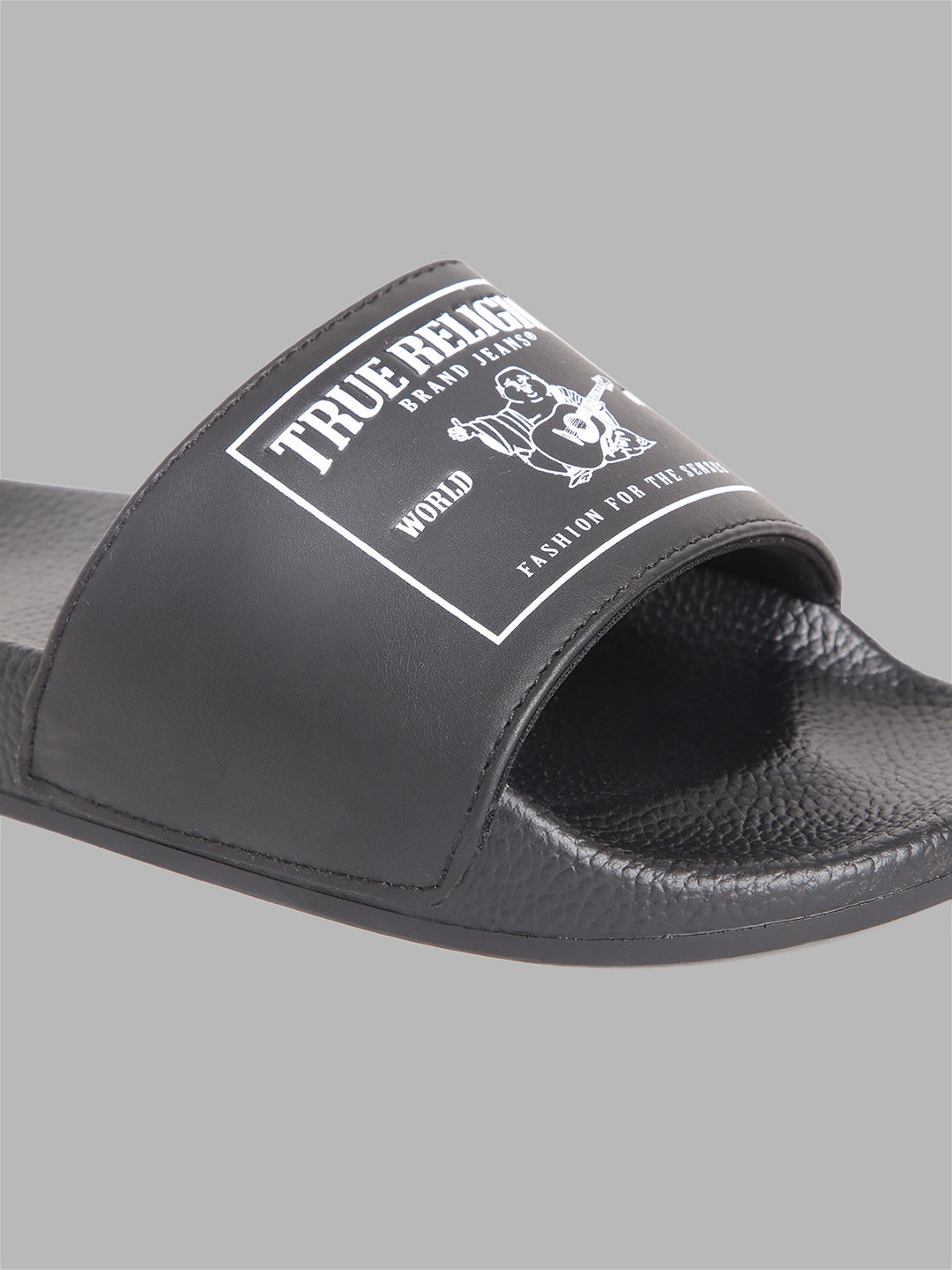 True Religion Men Solid Sliders