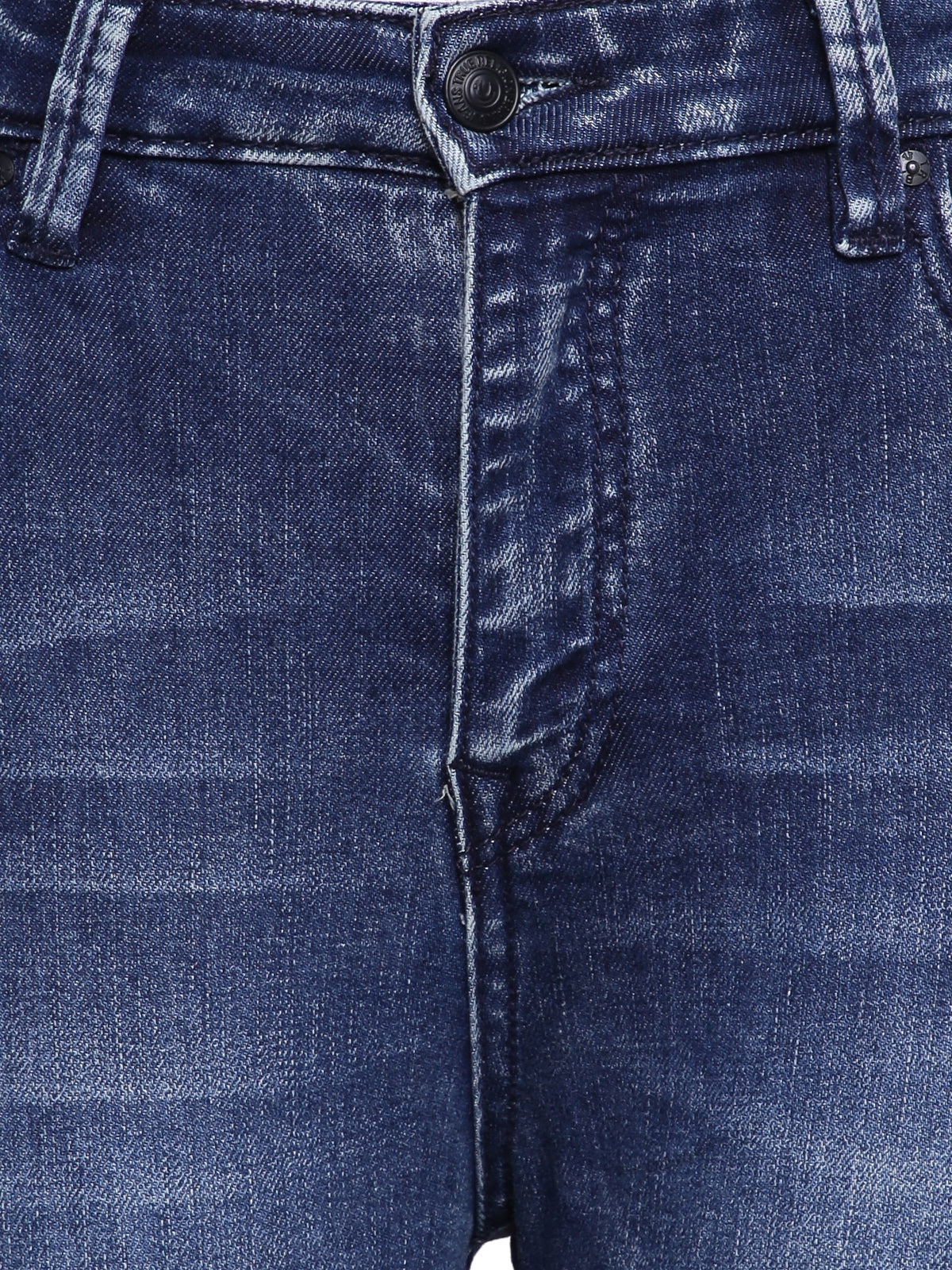 True Religion Women Blue Solid Super Skinny Jeans