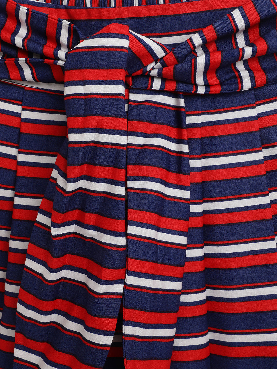 Blue Giraffe Girls Multi Printed Flared Skirt