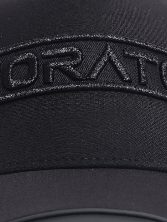 Antony Morato Men Black Embroidered Baseball Cap