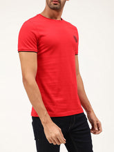 Antony Morato Men Red Cotton Solid Slim Fit T-shirt