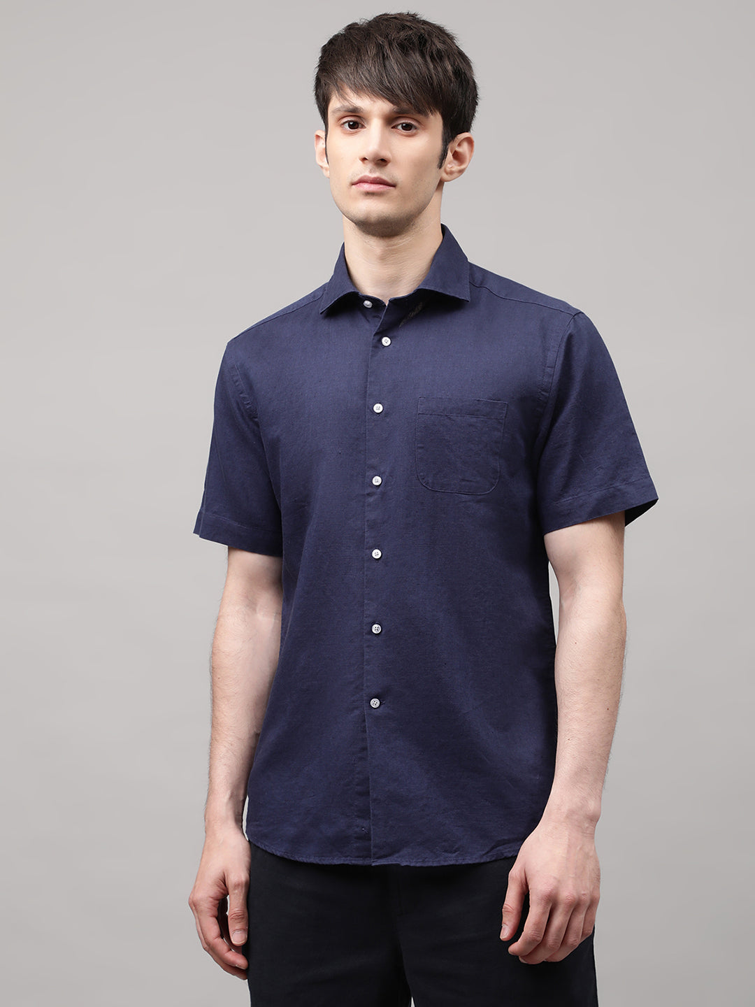 Bruun & Stengade Navy Blue Slim Fit Shirt