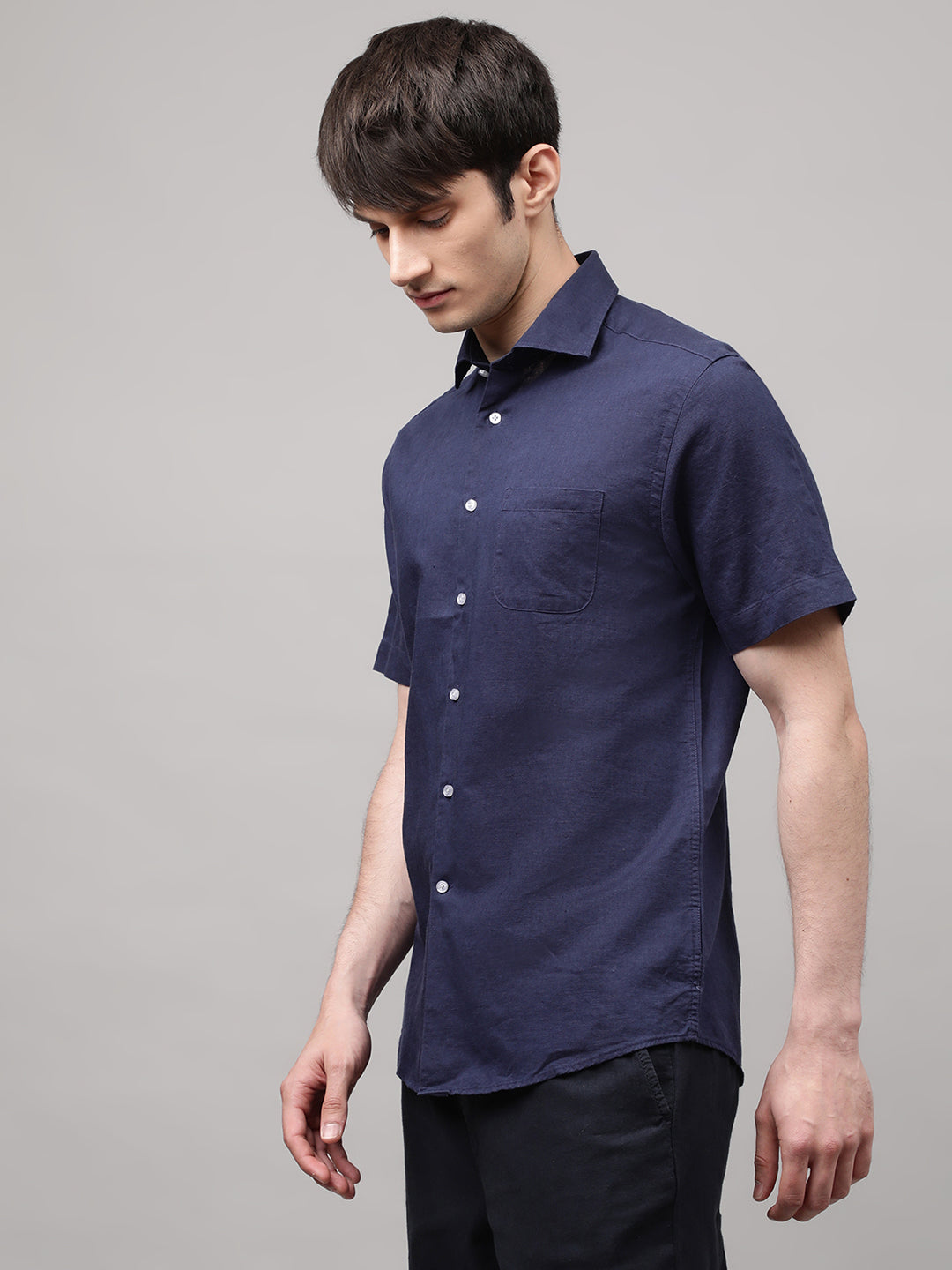 Bruun & Stengade Navy Blue Slim Fit Shirt