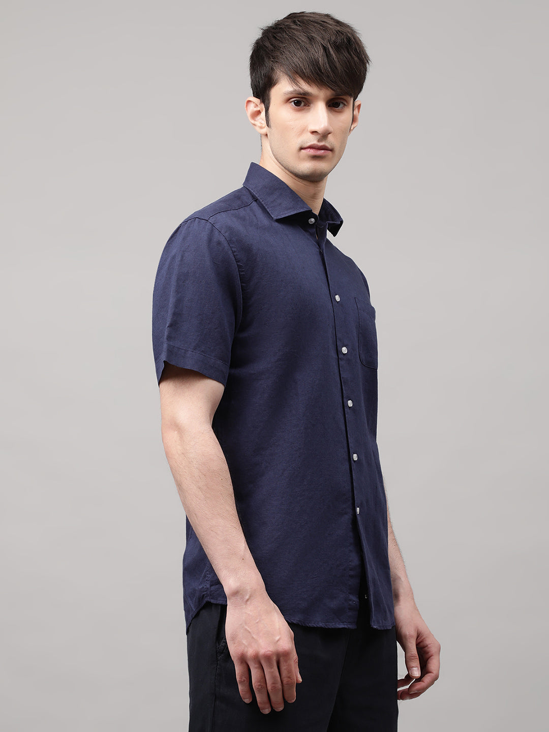 Bruun & Stengade Navy Blue Slim Fit Shirt