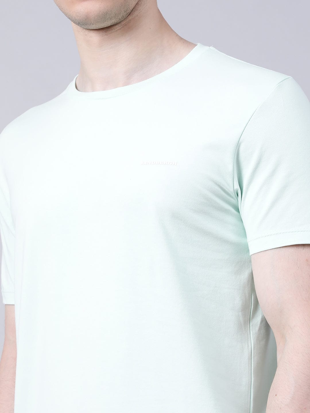 Lindbergh Men Solid Round Neck Tshirt