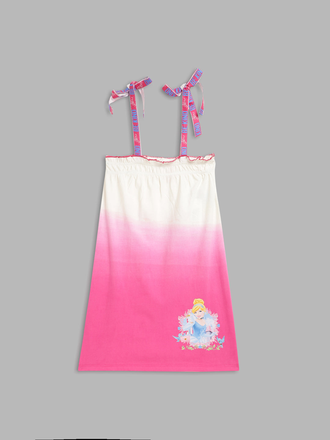 Blue Giraffe Girls Pink Solid Square Neck Dress