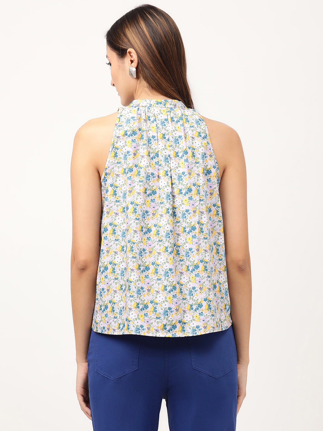 Elle Women Multi Printed Round Neck Top