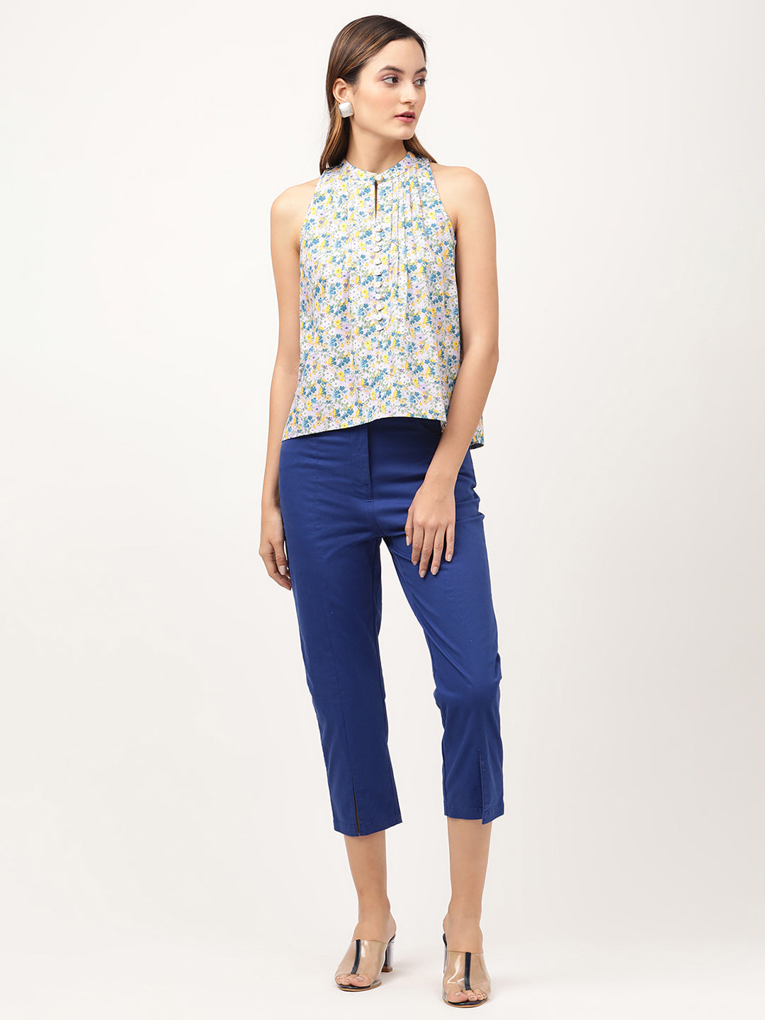 Elle Women Multi Printed Round Neck Top