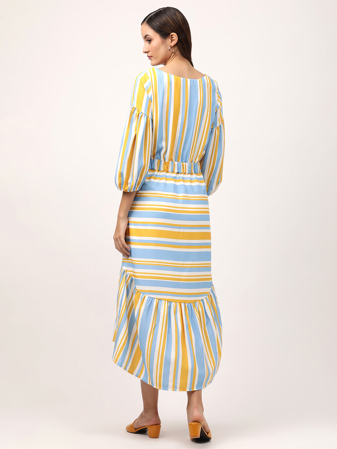 Centre Stage Women Multi Printed Boat Neck Dress