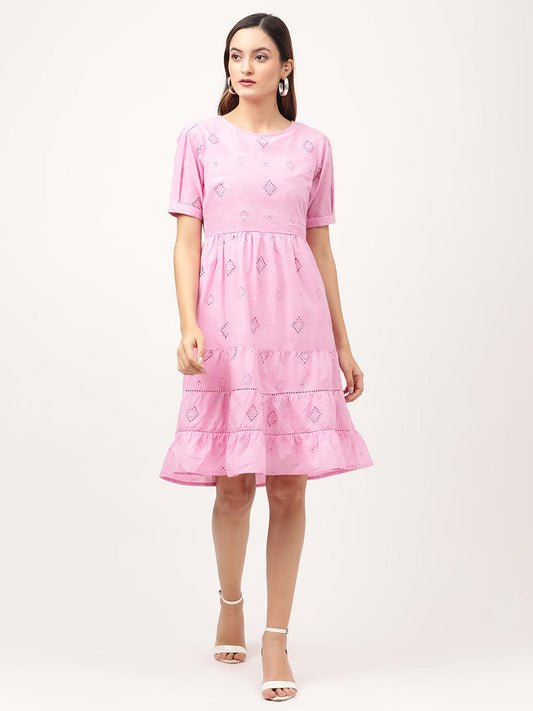Elle Women Pink Dress