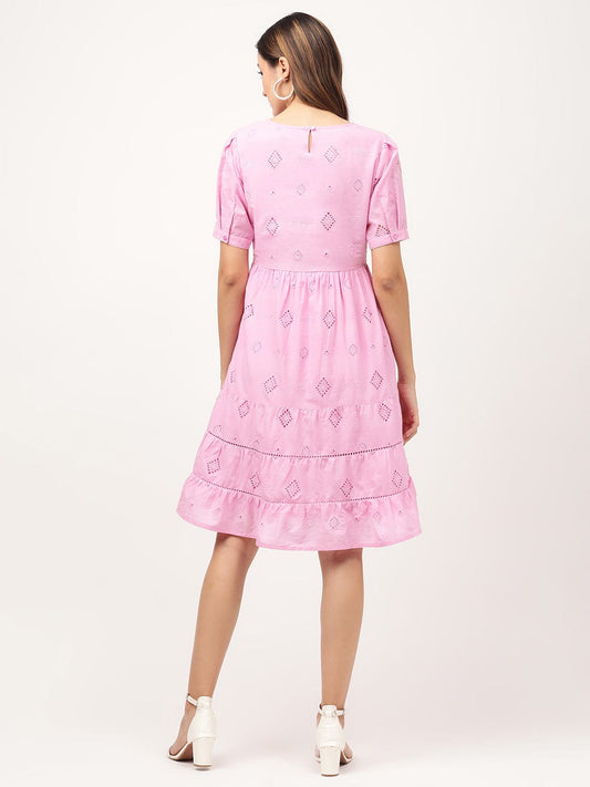 Elle Women Pink Dress