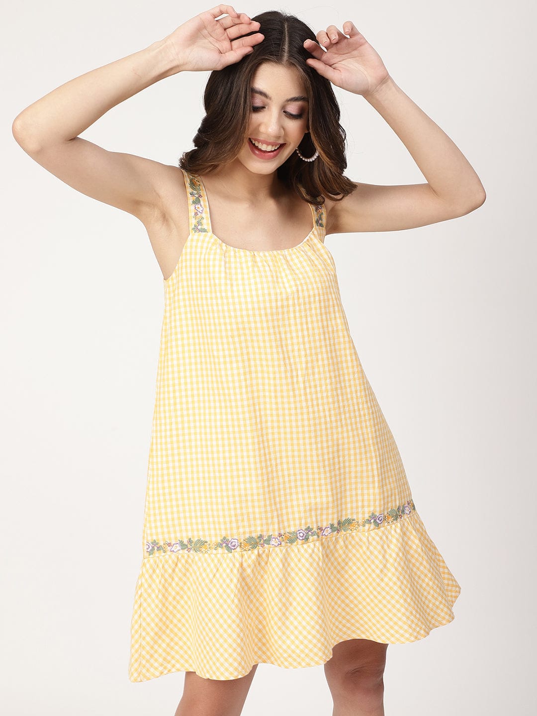 Elle Women Yellow Dress