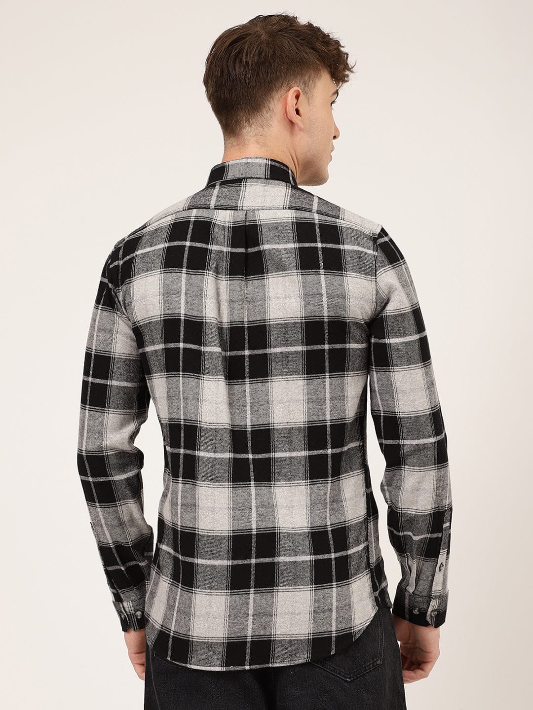 Lindbergh Men Checks Collar Shirt