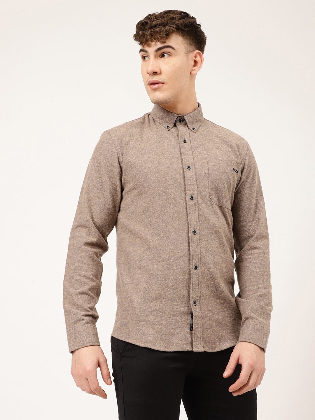 Lindbergh Men Solid Collar Shirt