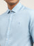 Harsam Men Blue Solid Collar Shirt