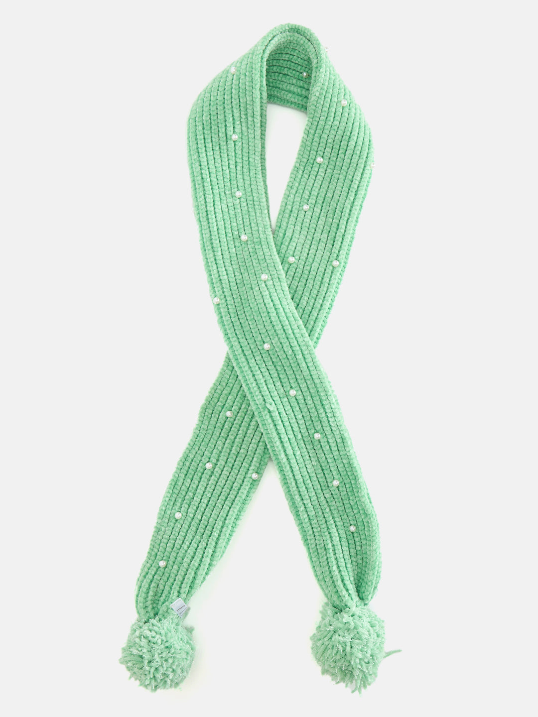 Elle Kids Green Regular Fit Scarf