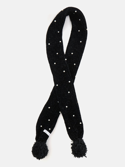 Elle Kids Black Regular Fit Scarf