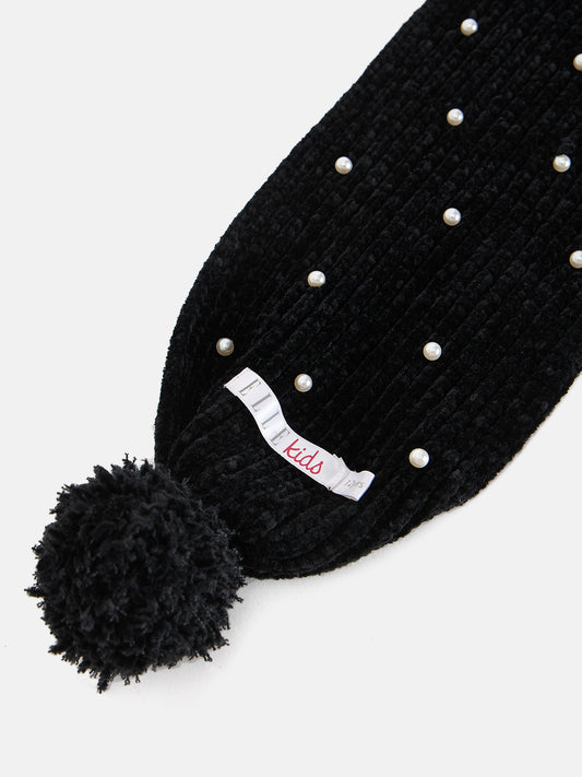 Elle Kids Black Regular Fit Scarf