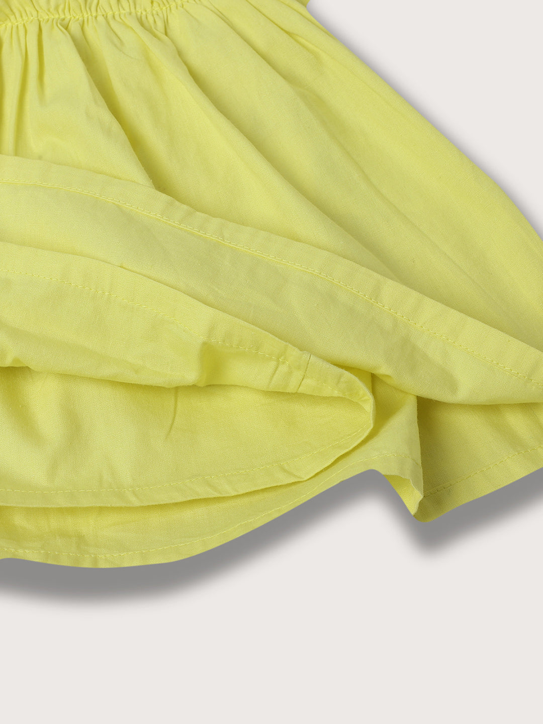 Blue Giraffe Girls Lime Solid Regular Fit Skirt