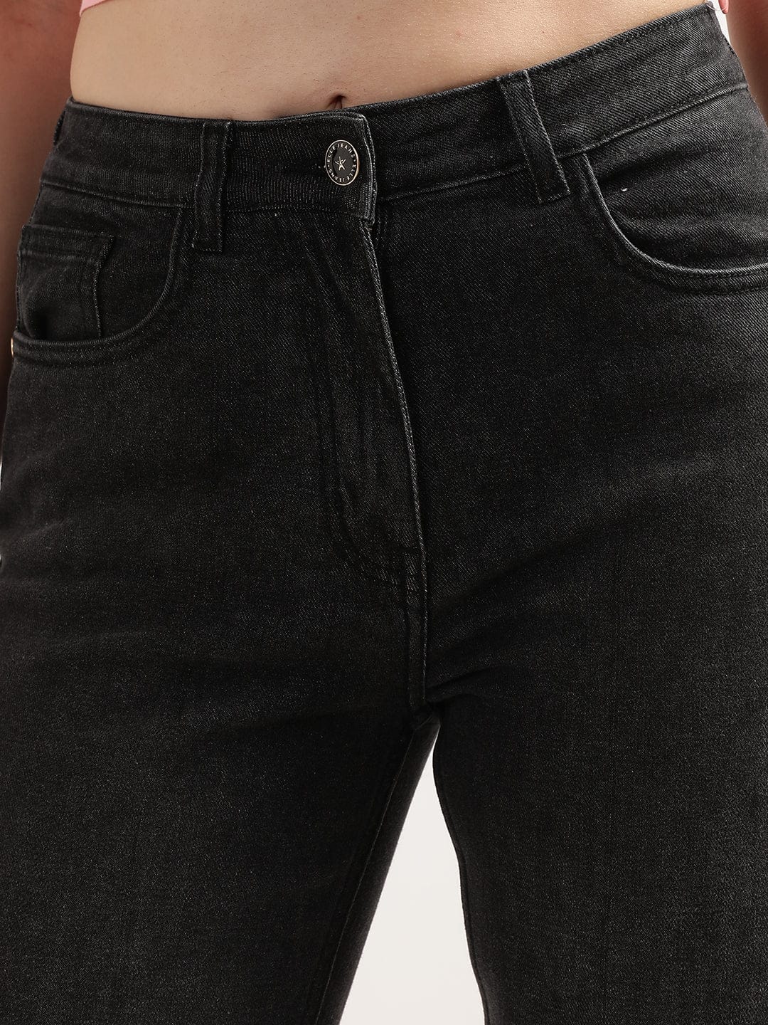 Elle Women Black Regular Fit Jeans